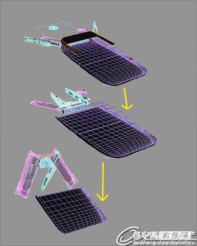 3dmax教程:变形金刚手机模型制作过程33