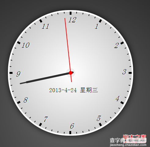 Css3+Js制作漂亮时钟(附源码)1