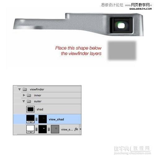 Photoshop创建富士X100相机图标的制作教程19