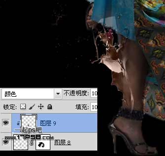 photoshop将美女图片制作成飞天的效果13