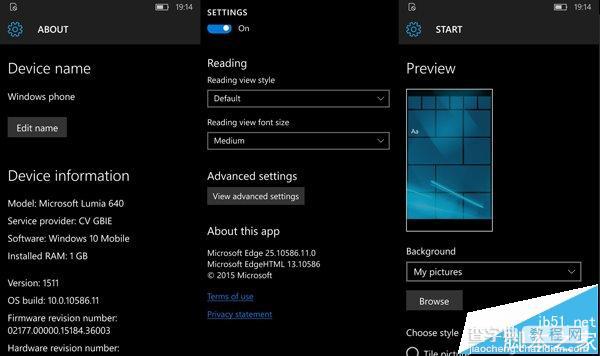 Win10 Mobile 预览版10586.11现身  升级界面曝光3