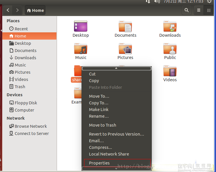 Window XP安装Ubuntu14.04实现Samba文件共享2