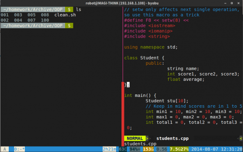 GNOME桌面环境下设置彩色的Linux命令行终端界面的方法1
