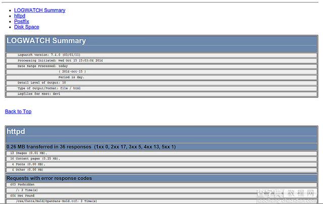 在Linux系统中使用logwatch读取日志的详细教程2