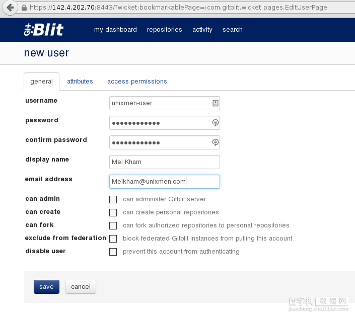 在Linux系统中安装使用Gitblit的教程2