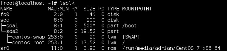 在Linux系统中使用lsblk和blkid显示设备信息的方法1