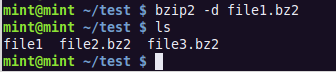 在Linux系统中使用Bzip2/Bunzip2处理压缩文件的教程3
