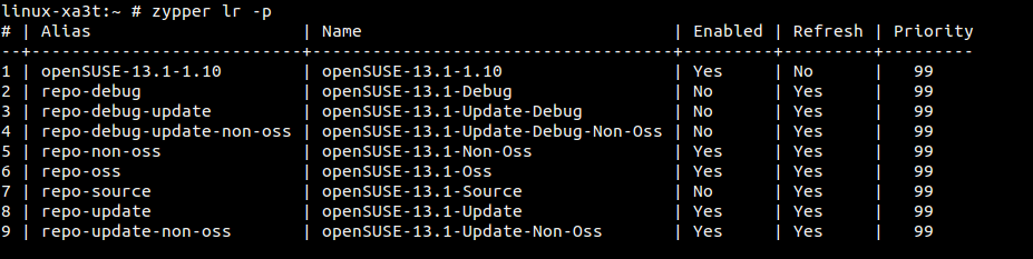 Linux中的Zypper命令使用示例3