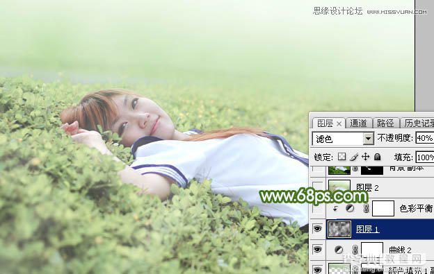 使用Photoshop调出春季暖色效果的草地人像（图文教程）25