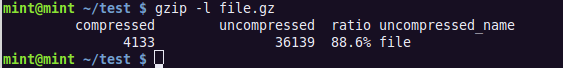 在Linux中使用Gzip压缩和解压文件的教程4