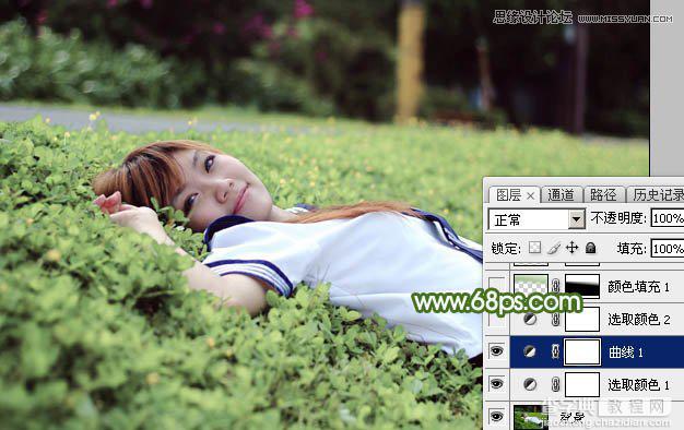 使用Photoshop调出春季暖色效果的草地人像（图文教程）9