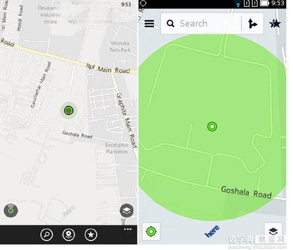 诺基亚Here地图对比：安卓版 vs WP8.1版1