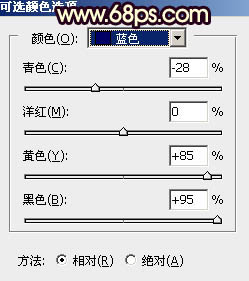 Photoshop调制出暗红霞光色草坪上人物图片41