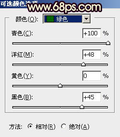 Photoshop调制出暗红霞光色草坪上人物图片3