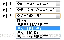 jQuery实现密保互斥问题解决方案1