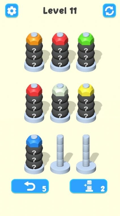 螺母排序颜色谜题手机版截图1